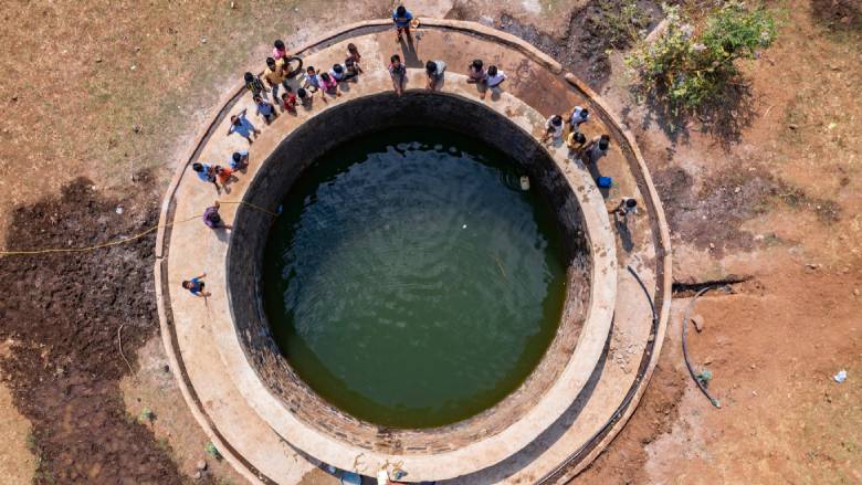 An image of  a well