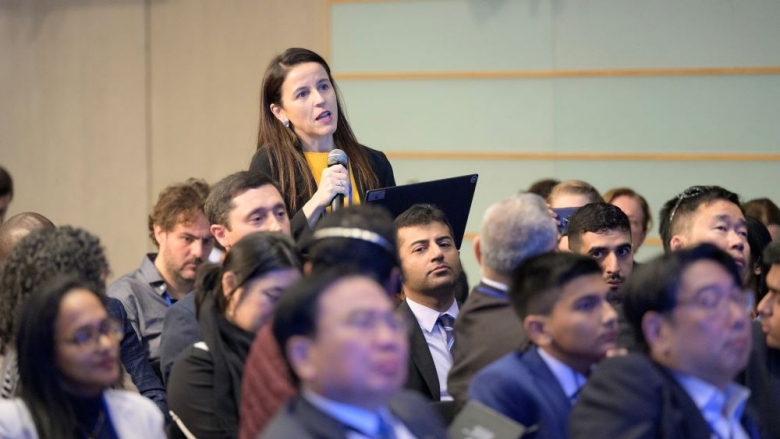 Civil society representative speaks at President's Townhall 