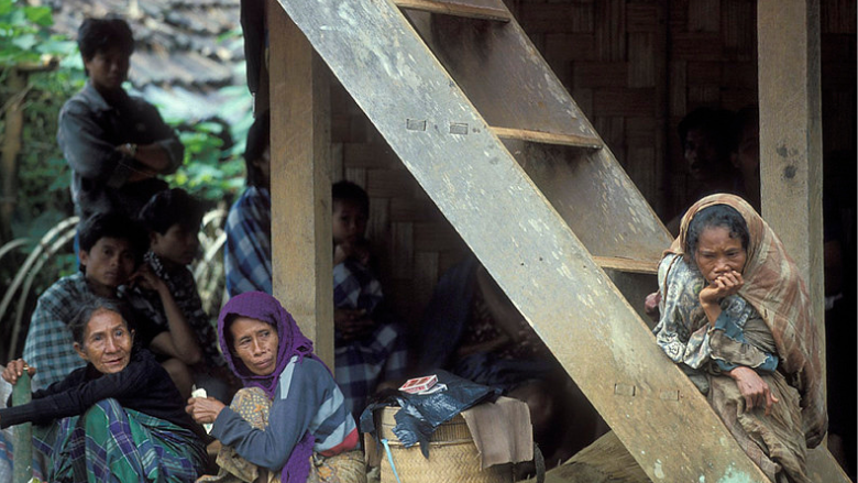 Village scene in Indonesia