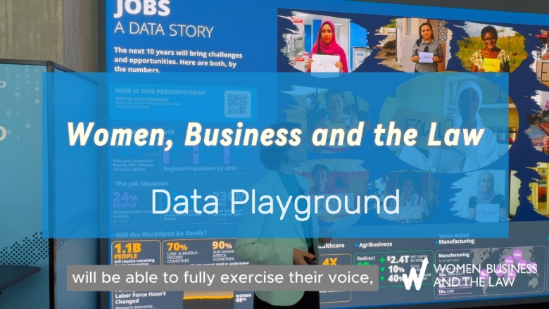 A Key to Unlock the World's Growth: Women, Business and the Law at the Spring Meetings 2025's Data Playground