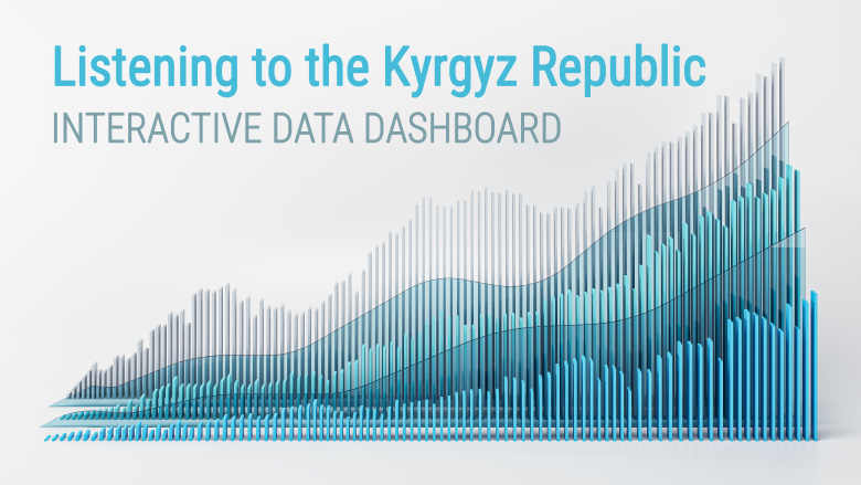 a banner with bar charts
