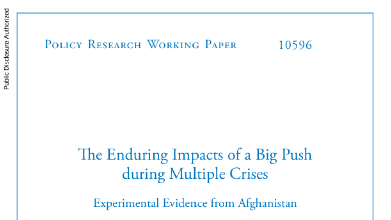 T he Enduring Impacts of a Big Push  during Multiple Crises