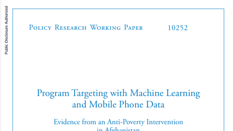 Program Targeting with Machine Learning and Mobile Phone Data