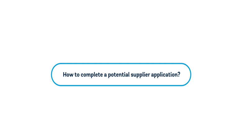 How to Submit a Potential Supplier Application