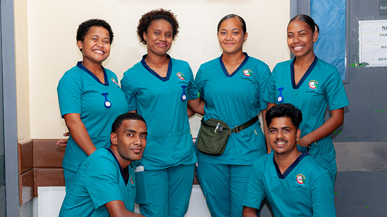 Health professionals at Nadi Hospital Fiji