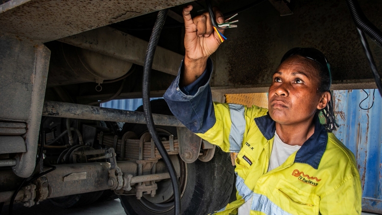 Woman electrician Woman electrician