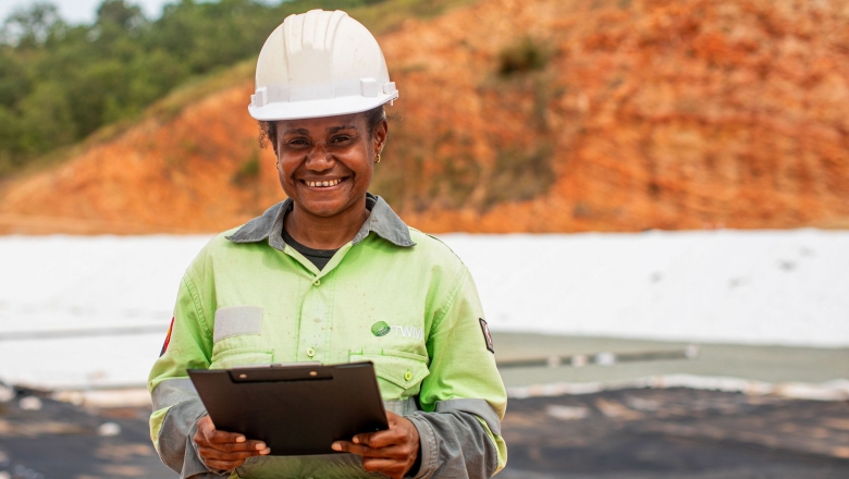 Woman in construction Woman in construction