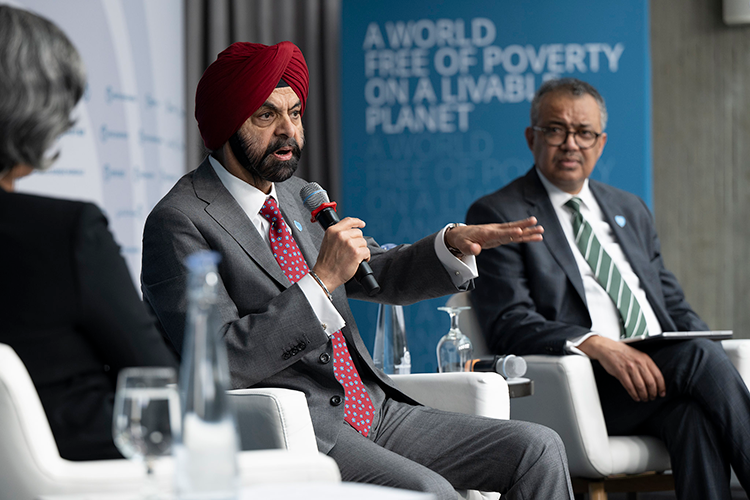 Ajay Banga, President, World Bank Group and Dr. Tedros Adhanom Ghebreyesus, Director-General, World Health Organization.